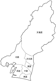 浜松市の地図
