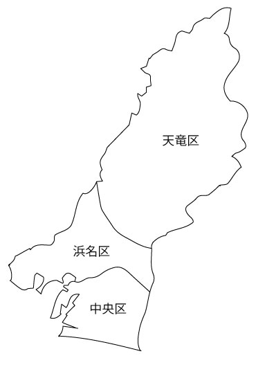 浜松市の地図